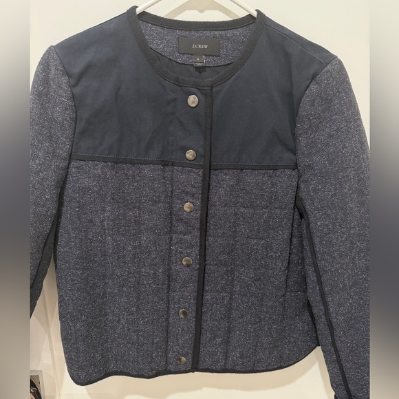 J. Crew Black and Gray Women's Blazer - Picture 3 of 7